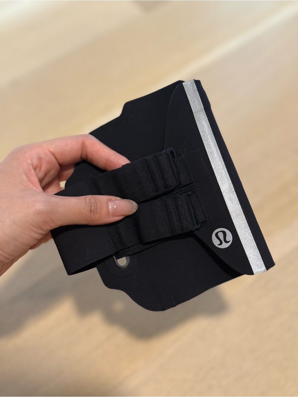lululemon athletica Black Phone Armband with Reflective Stripe